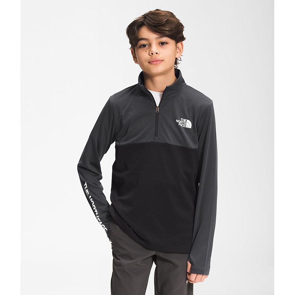 The North Face Pullover Boys Australia - The North Face Reactor Thermal ¼ Zip Grey (TKH-467503)